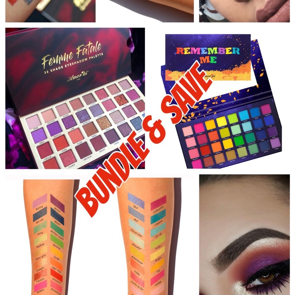 Amor Us Femme Fatale & Remember Me  32 Eyeshadows
